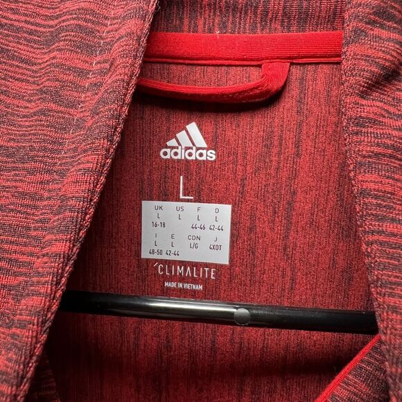 Detroit Red Wings Adidas 1/4 Zip Pullover Womens Size Large Climalite Jacket - Picture 9 of 15
